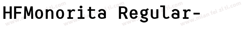 HFMonorita Regular字体转换